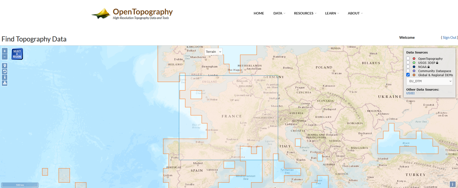 Drag and drop extent